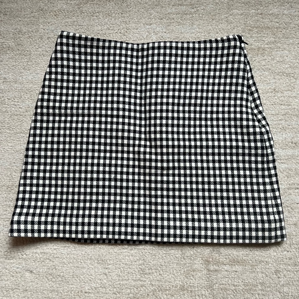 & Other Stories Paris Atelier Manteco Gingham Skirt size 4